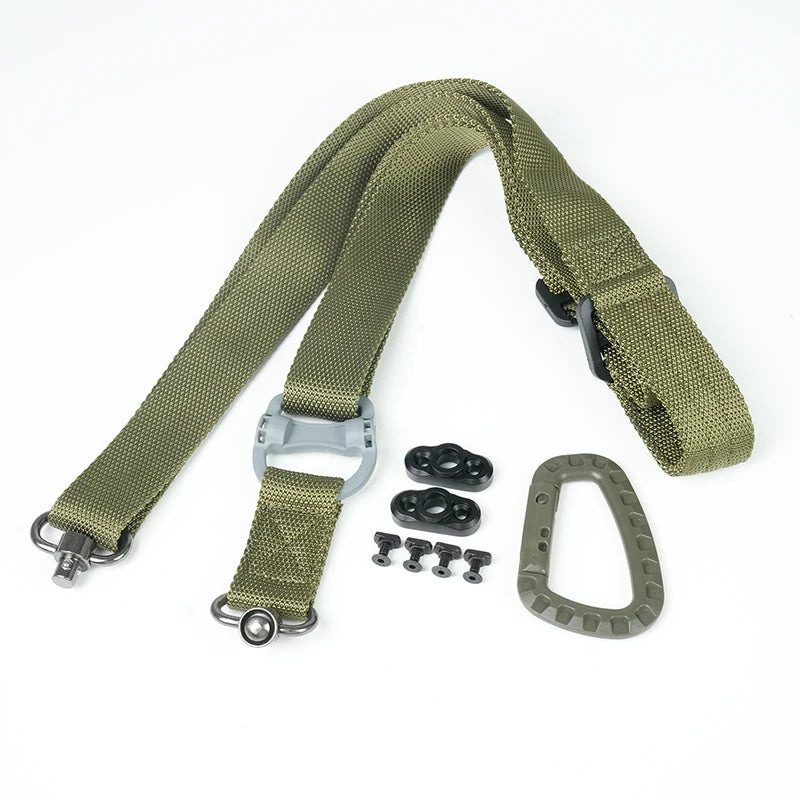US Warehouse MS4 MS3 MS2 Adjustable  Rifle Sling Tactical Nylon 2 Points Gun Sling Shoulder Strap  Airsoft Hunting Accessories