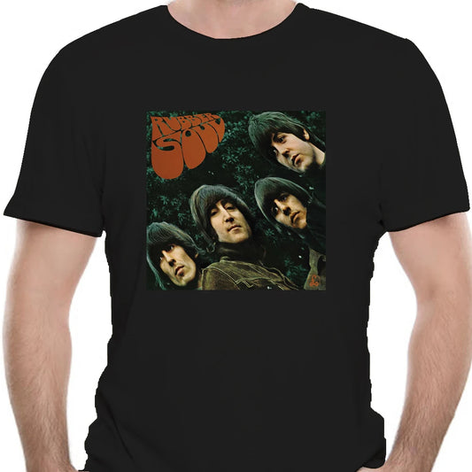 Authentic Band Rubber Soul Slim Fit T-Shirt Silver S-2XL NEW 0484X