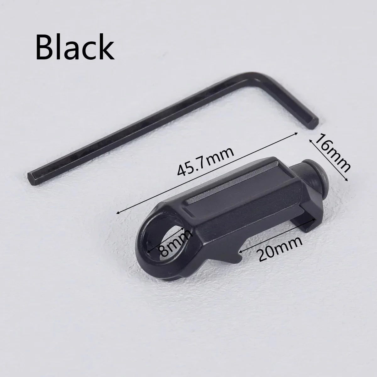 Tactical RSA GBB Buckle QD Swivel Sling Mlok Scope Mount Attachment Adapter Pictinny Rail Hunting Airsoft Rifle Accessories