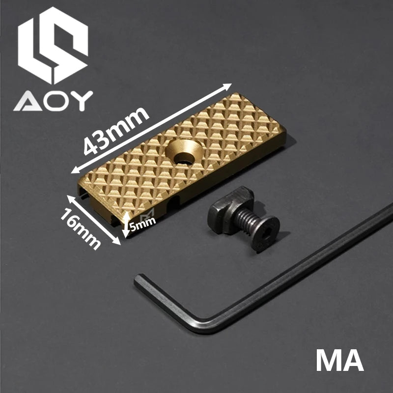 Mlok Keymod System Laser Flashlight Tactics Wire Guide Pressure Remote Switch Cable Management Airsoft Metal Weapons Accessories