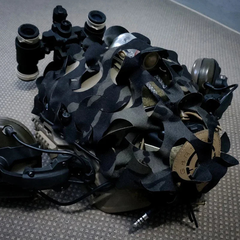 Airsoft Helmet Cover Tactical 3D Camo FAST Helmet Cover Net Gear Hunting CS Wargame Helmet Paratrooper Cover Accessories