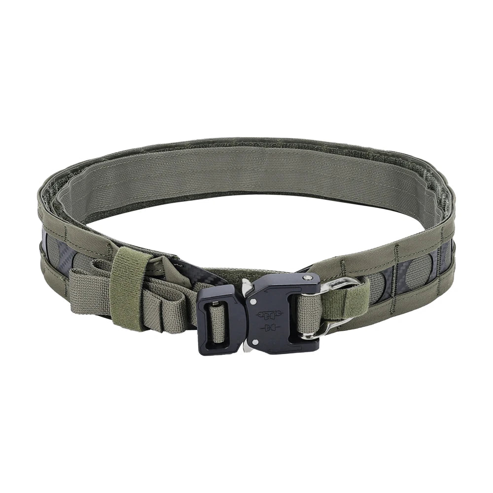 Tactical FC MOLLE Bison Belt D-Ring Buckle Hook Loop Lightweight Low Profile Training Waistband Airsoft Gear Hunting Accessories
