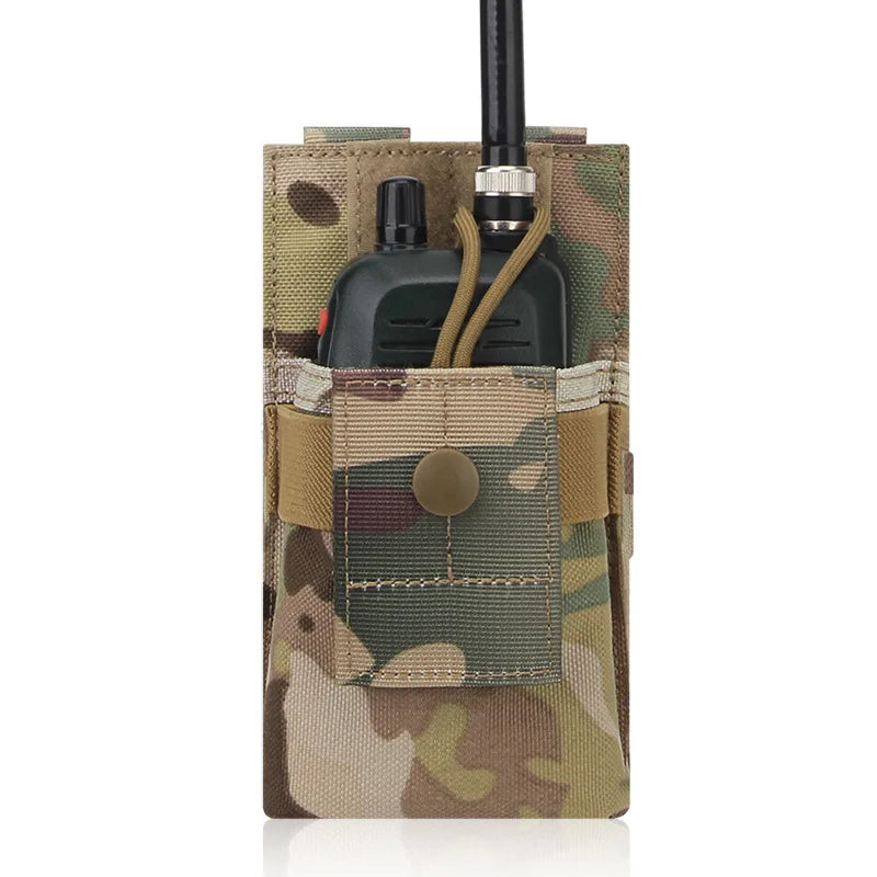 1000D Nylon Tactical Universal MOLLE Walkie Talkie Bag Military Hunting Portable Airsoft Accessories Wargame CS Gear Supplies