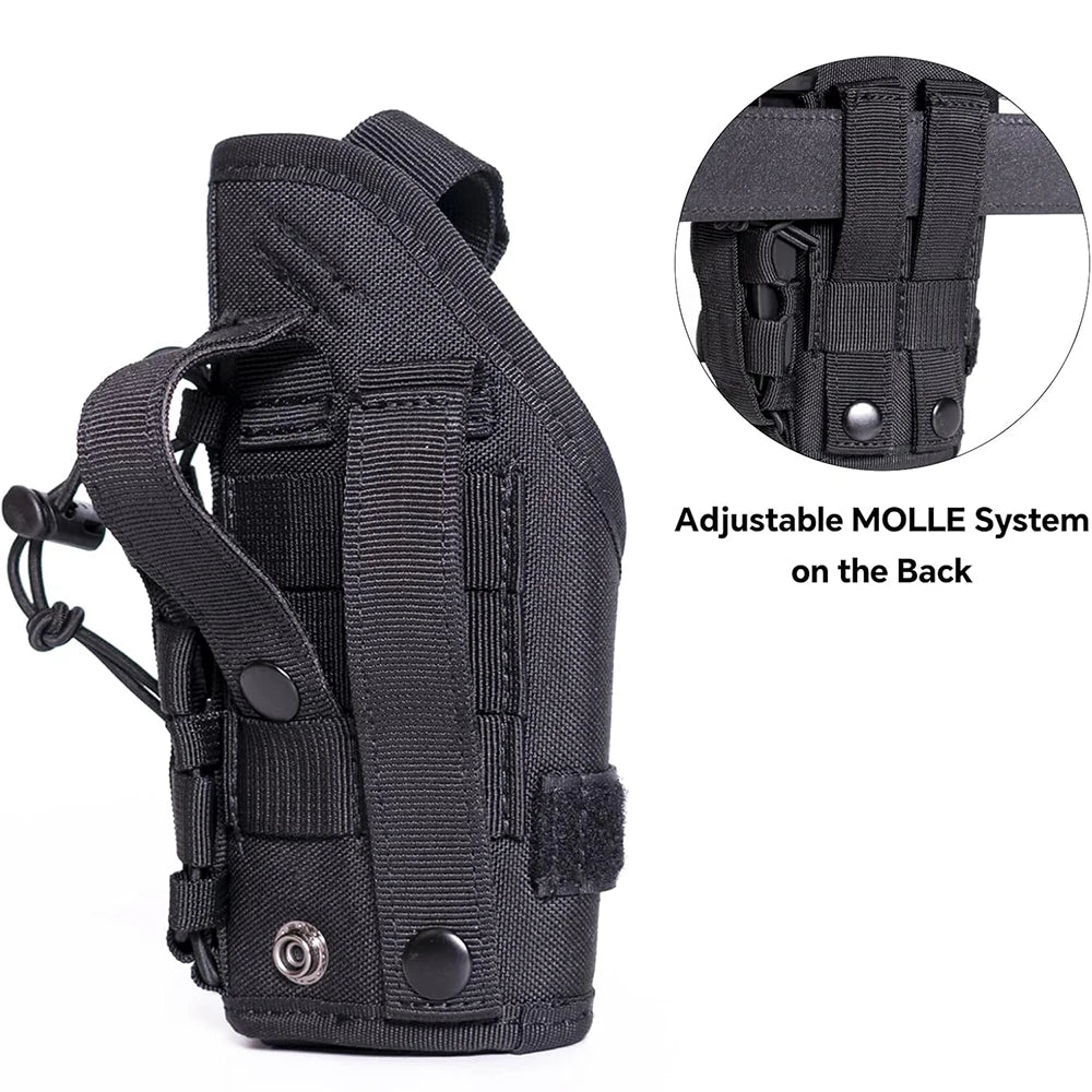 Gun Holster Molle Modular Belt Pistol Holster Molle Pouch With Mag Holder for Right Hand Shooter M9 1911 Glock 17 Tactical Bag