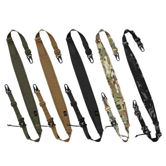 KRYDEX Tactical 2 Point Rifle Sling Hunting Gun Slingster Shoulder Strap Quick Pull Ranger Green Airsoft Hunting Accessories