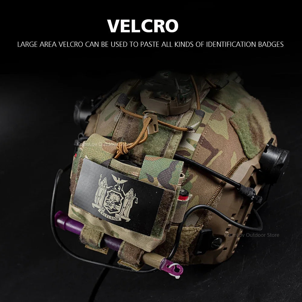 Tactical Helmet Battery Pouch MK2 Battery Pack M-LOK Helmet Counterweight Pack Military Airsoft Hunting FAST Helmet Accessories