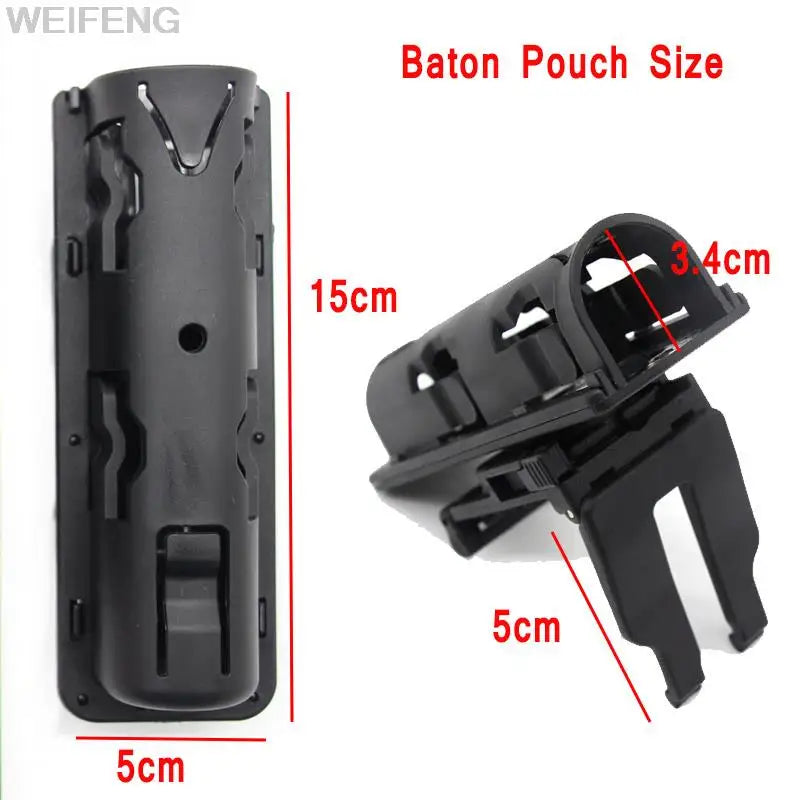 Tactical Baton Pouch Holster 360 Degree Rotatable Molle Belt Clip Police Baton Pouch Bag Airsoft Hunting Accessories