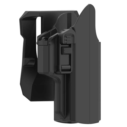 TEGE Universal Polymer IPSC Holster 360 Degree Rotate Low Ride Paddle OWB Holster for Glock 19 17 45 Beretta Apx Walther CZ P07