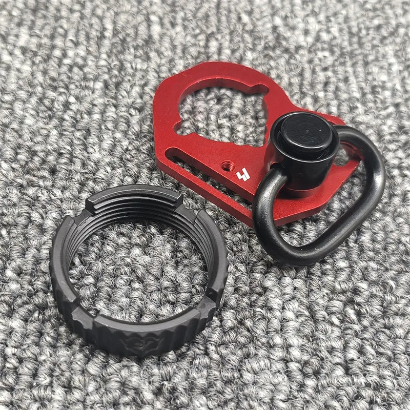 New AEG Side End Plate Flexible QD Sling Mount Push Botton Adapter Fit for M4 M16 Airsoft BK Receiver End Plate Hunting Parts