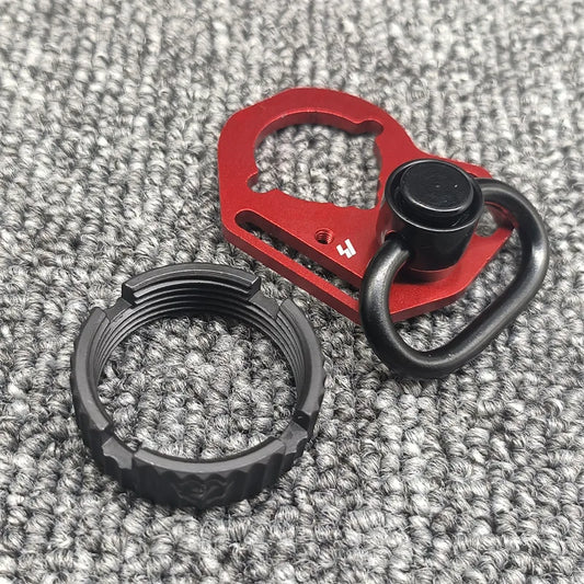 New AEG Side End Plate Flexible QD Sling Mount Push Botton Adapter Fit for M4 M16 Airsoft BK Receiver End Plate Hunting Parts