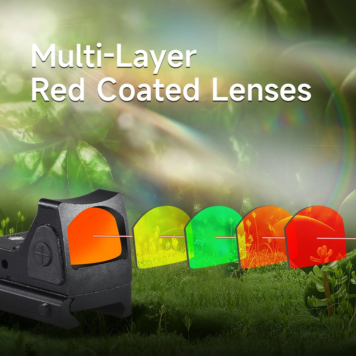 Mini Red Dot Sight Tactical Optic Reflex Collimator Hunting Airsoft Compact Riflescope Equipment Accessory AR15 G19 M4