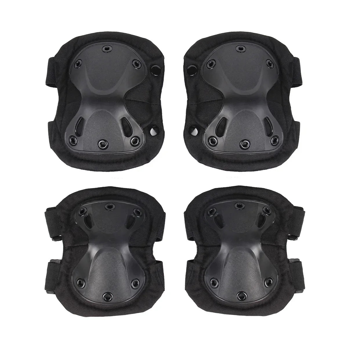 Knee and Elbow Protective Pads for Outdoor Sports (Hunting, Airsoft, Military Tactical) - Safety Gear Support