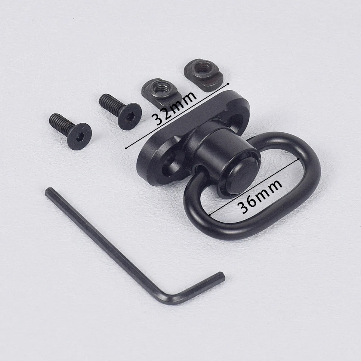 Tactical RSA GBB Buckle QD Swivel Sling Mlok Scope Mount Attachment Adapter Pictinny Rail Hunting Airsoft Rifle Accessories