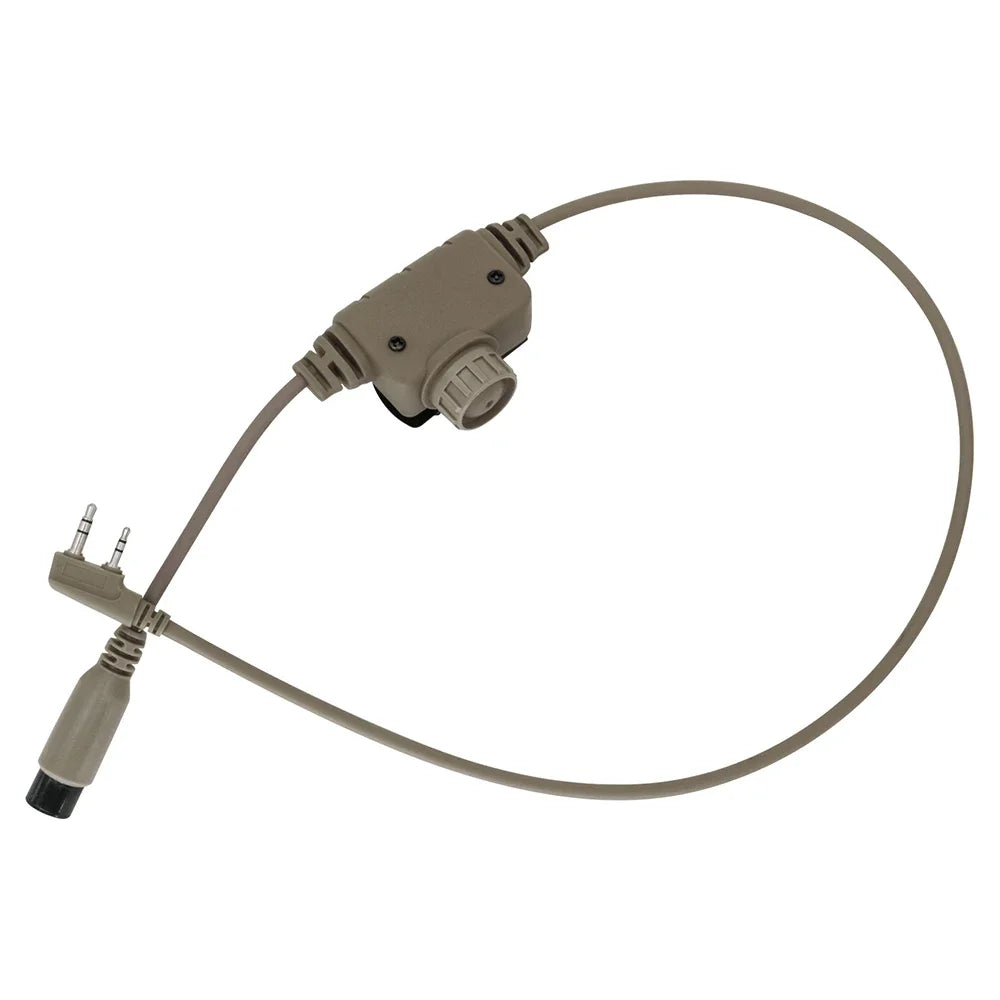 COMTA II Tactical U94 Ptt RAC Ptt Kenwood Plug for Baofeng UV5R UV82 for PELTORHeadset Airsoft Shooting Headphones Gel Earmuff