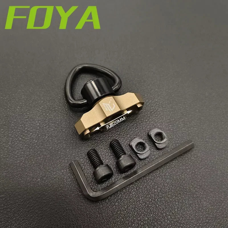 Tactical Metal MLOK QD Sling Mount M4 AR15 Mounted Base Swivel Strap Buckle Quick Release Button Airsoft Gun Hunting Accessories