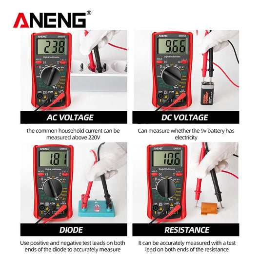 ANENG DM850 Automatic Digital Multimeter Professional multimetro AC/DC Votage Tester 1999 Counts Ohm Ammeter Electric Tools