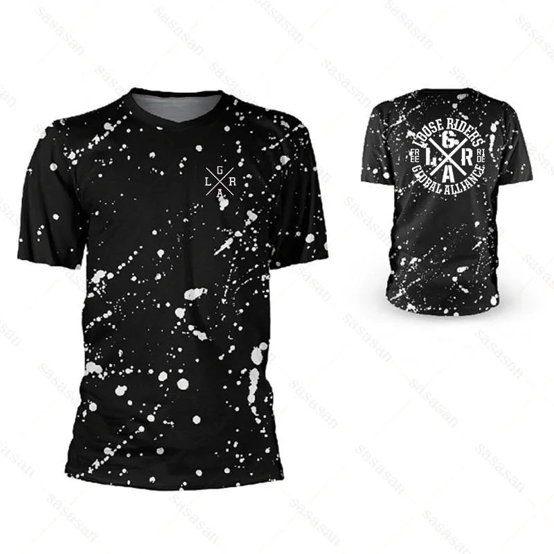 Motocross Loose Riders Short Sleeve Jersey MTB Mountain Bike Breathable Shirts DH BMX Enduro Men's Sweatshirts