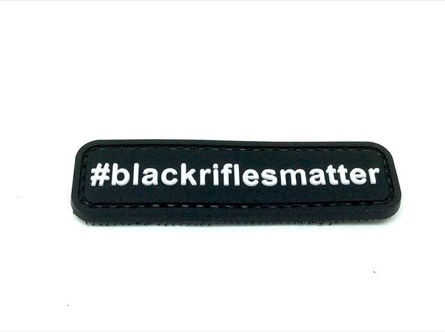TPB #BlackRiflesMatter PVC patch – Black