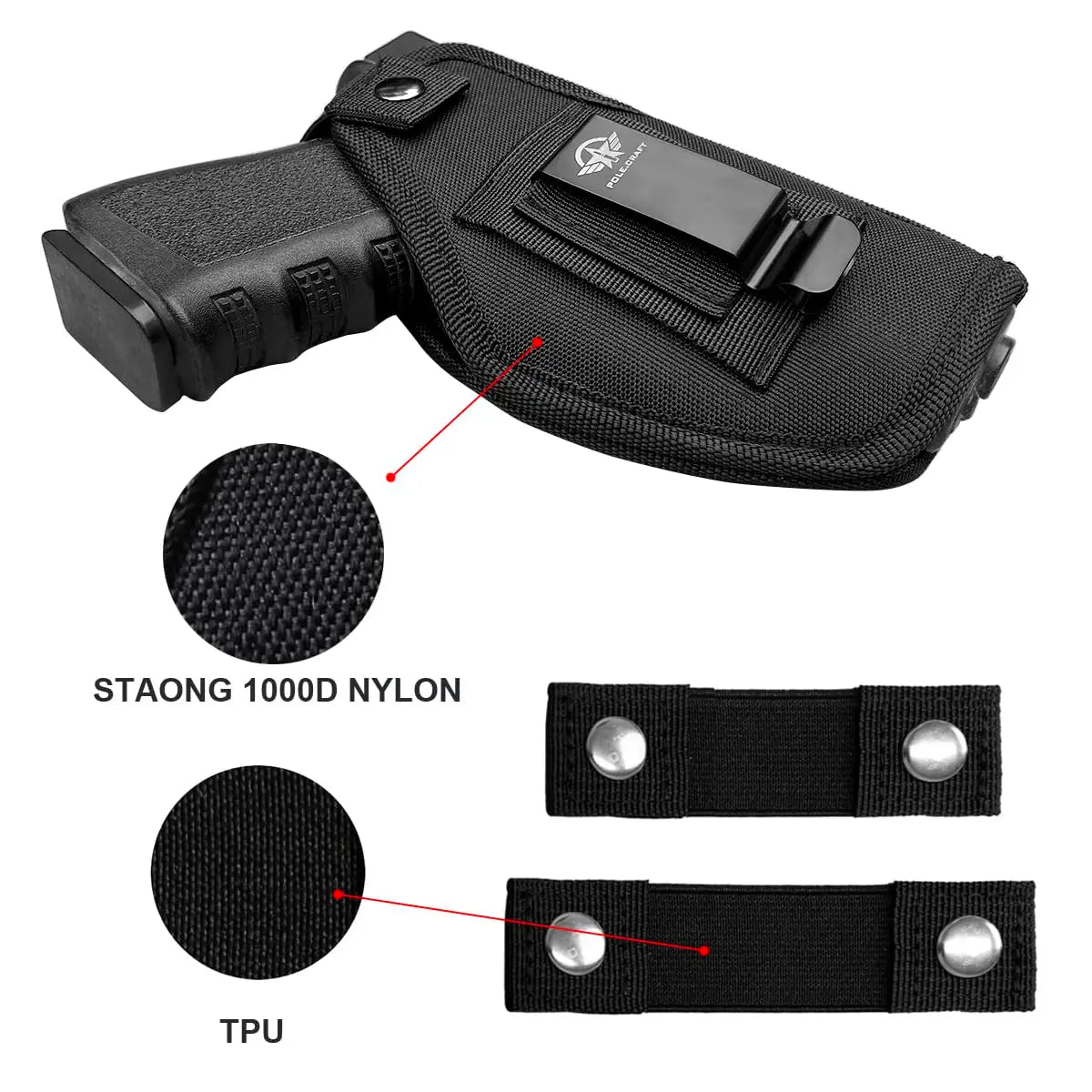 Holsters IWB/OWB 9mm Holsters Optics Cut Fit: Glock 19 17 43X - Taurus G2C G3C G3 - Sig Sauer - S&W M&P Shield 9mm  /40 - Ruger