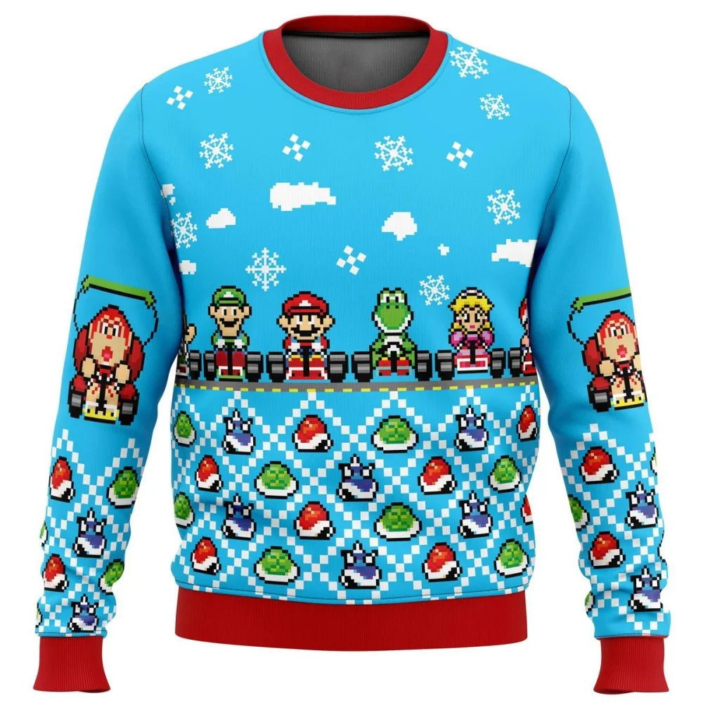 Christmas Sweater Gift Santa Claus Pullover For Men 3D Sweatshirt Top Selling Autumn and Winter Clothing Kart Ugly 2024 New Year