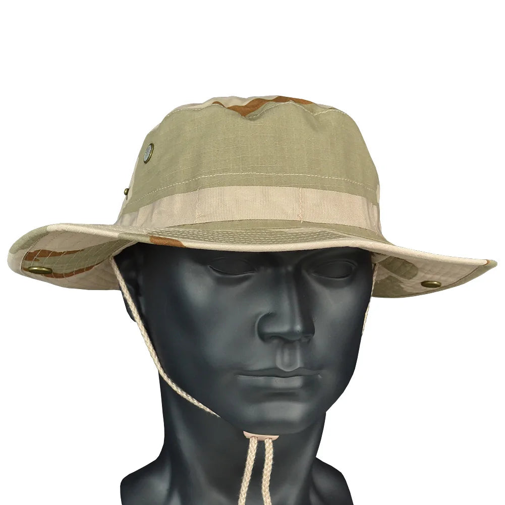 Tactical Airsoft  Sniper Camouflage Boonie Hats Nepalese Cap Militares Army Mens American Military Accessories A-tacs FG