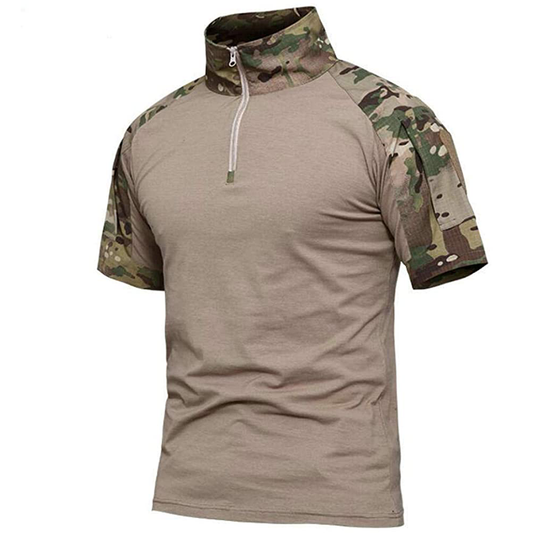 Men's Comfortable Breathable Summer Combat T-shirt-0