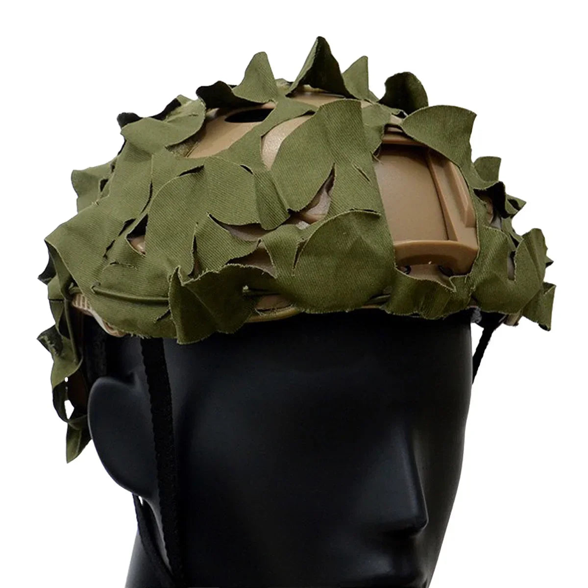 Tactical FAST Helmet Cover 3D Camouflage Helmet Cloth Laser Leaf Shape Cut Hunting Paintball Airsoft Helmets Accessories
