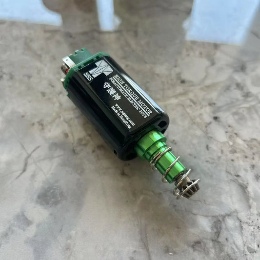 38000rpm Green SHS AEG Motor High Torqub Motor 11.1V Twist Speed Motor long Axle Airsoft M16/M4/MP5/G3/P90 AEG Motor 480 Motor
