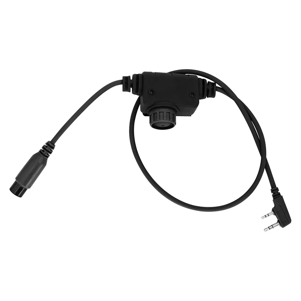 COMTA II Tactical U94 Ptt RAC Ptt Kenwood Plug for Baofeng UV5R UV82 for PELTORHeadset Airsoft Shooting Headphones Gel Earmuff