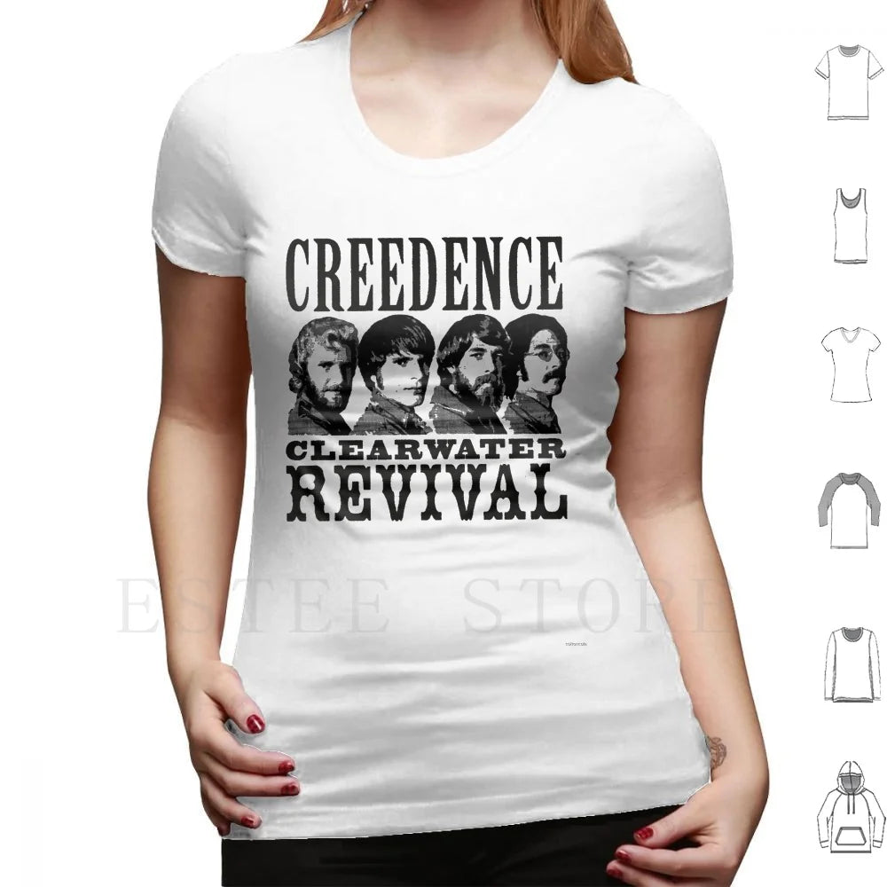 Untitled T Shirt Cotton Men DIY Print Credence Ccr Credence Clearwater Revival Vintage Studio Retro Music Deadhead Vinyl Tape
