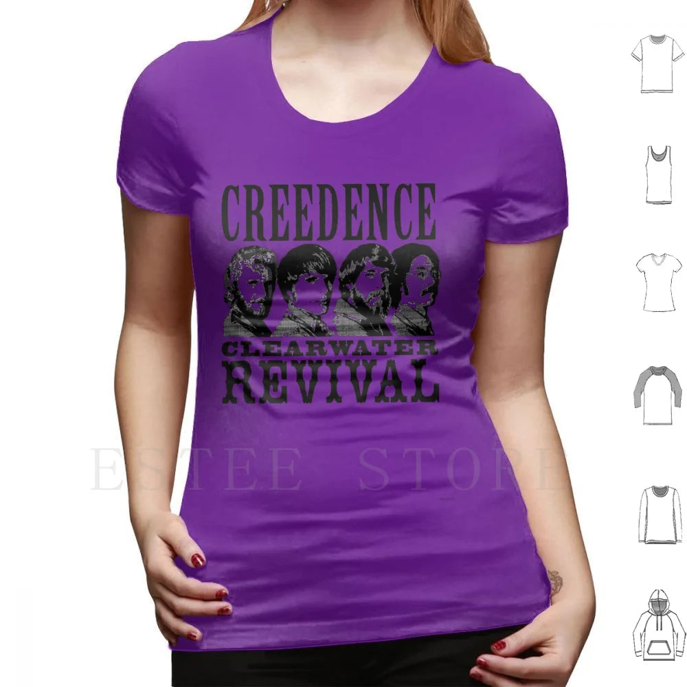 Untitled T Shirt Cotton Men DIY Print Credence Ccr Credence Clearwater Revival Vintage Studio Retro Music Deadhead Vinyl Tape