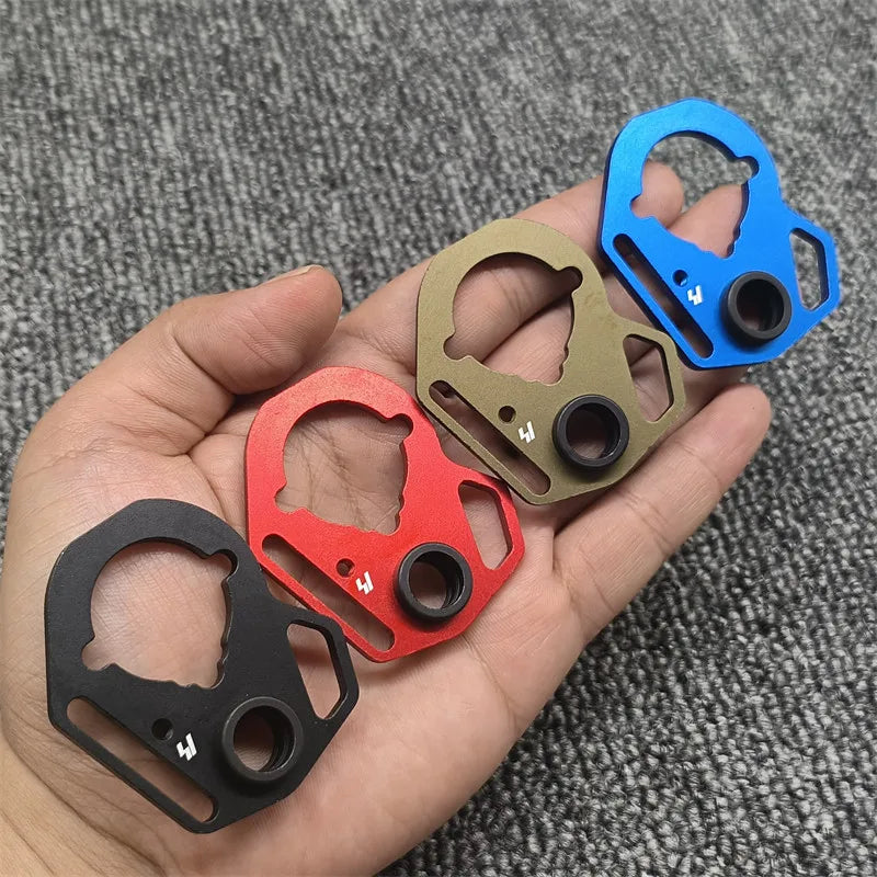 New AEG Side End Plate Flexible QD Sling Mount Push Botton Adapter Fit for M4 M16 Airsoft BK Receiver End Plate Hunting Parts