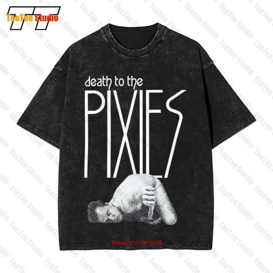 90S Death To The Pixies The Pixies Grunge Band Vintage Oversized T-Shirt N2C0