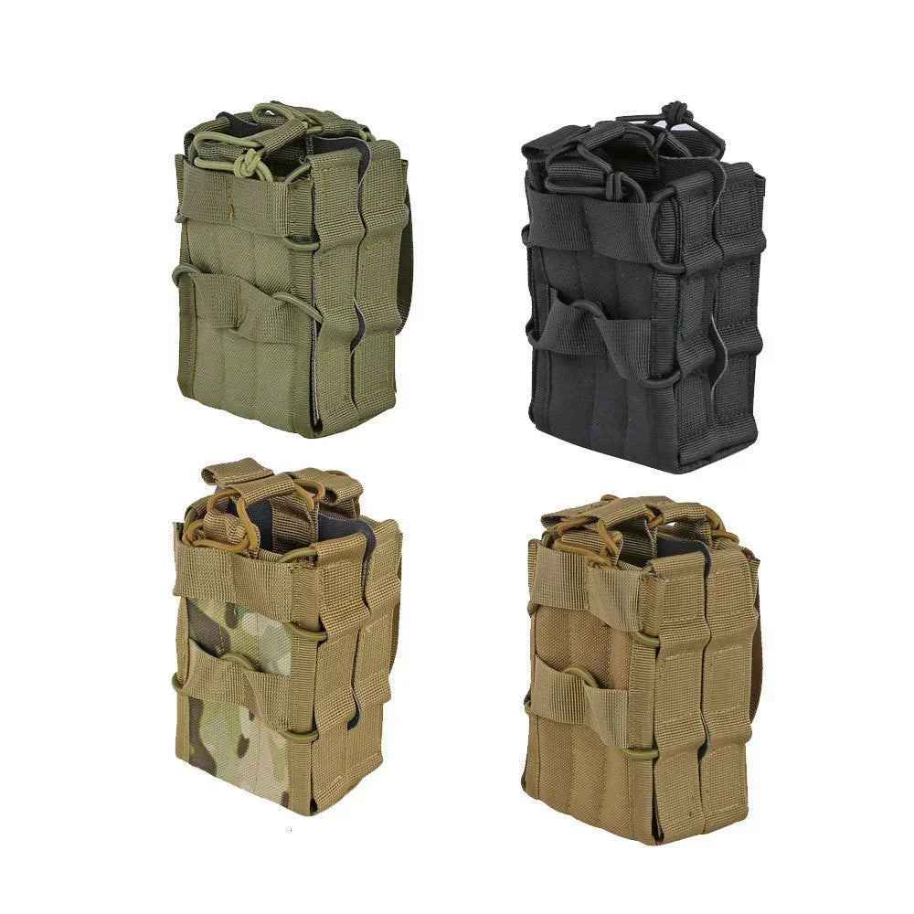 Moller 5.56 7.62 dual magazine pouch for M4, M16, AR15, G36 magazines, EDC outdoor accessory, hunting vest bag, waist pouch
