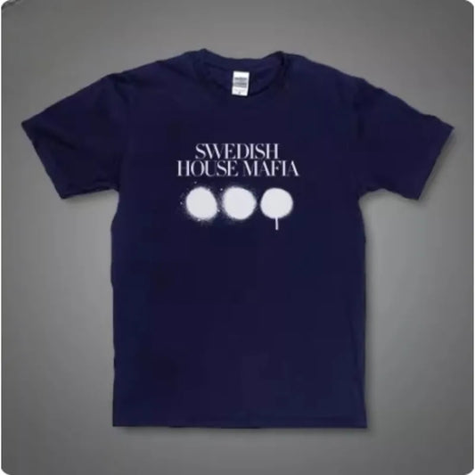 Swedish House Mafia T-shirt Men's Summer Fashion Street Trend Short Sleeve Cotton Comfortable Loose Men's and Women's Clothing