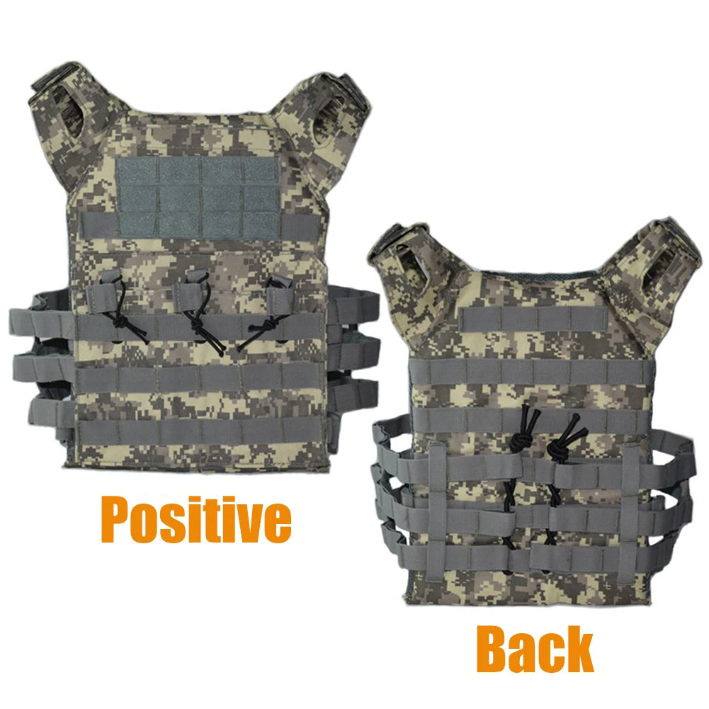 Military Tactical Vest Outdoor Hunting Body Armor Lightweight Combat JPC Molle Plate Carrier Airsoft Vests CS Game Equipment