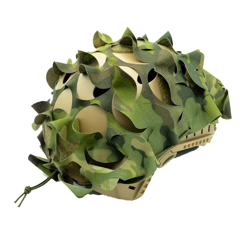 Airsoft Helmet Cover Tactical 3D Camo FAST Helmet Cover Net Gear Hunting CS Wargame Helmet Paratrooper Cover Accessories