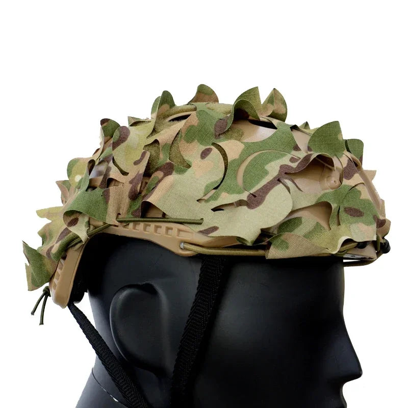 Airsoft Helmet Cover Tactical 3D Camo FAST Helmet Cover Net Gear Hunting CS Wargame Helmet Paratrooper Cover Accessories