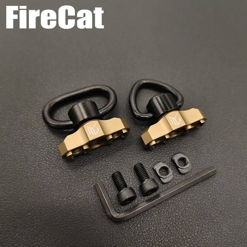 Airsoft Tactical Metal QD Sling Mount for MLOK Rail Quick Release Steel Push Button Attachment Points Hunting Gun Accessories