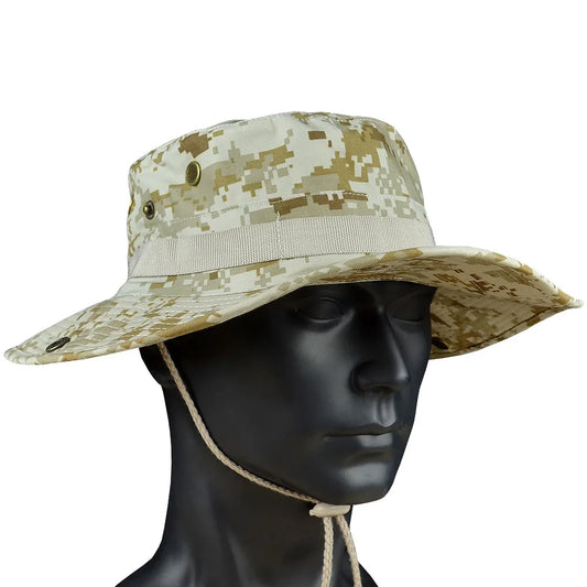 Tactical Airsoft  Sniper Camouflage Boonie Hats Nepalese Cap Militares Army Mens American Military Accessories A-tacs FG