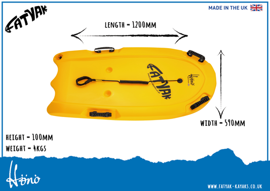 Hönö Bodyboard | Plastic Neutral | Yellow | Wave Ready