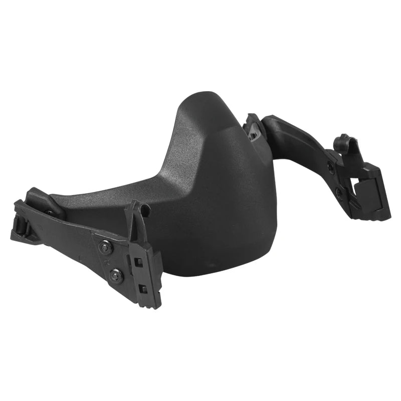 BOOIU Tactical Half Face Folding Mask Nylon Adjustable Wargame Hunting Paintball Airsoft Protective Masks Helmet Accessories