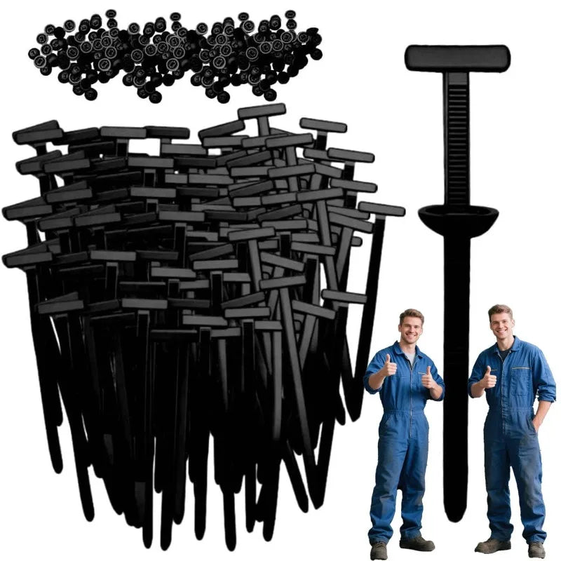 500/1pcs Nylon Cable Ties Buckle Auto Fastener Screw Replacement Clip Car Fenders Trunk Engine Guard Panel Wire Management Tools