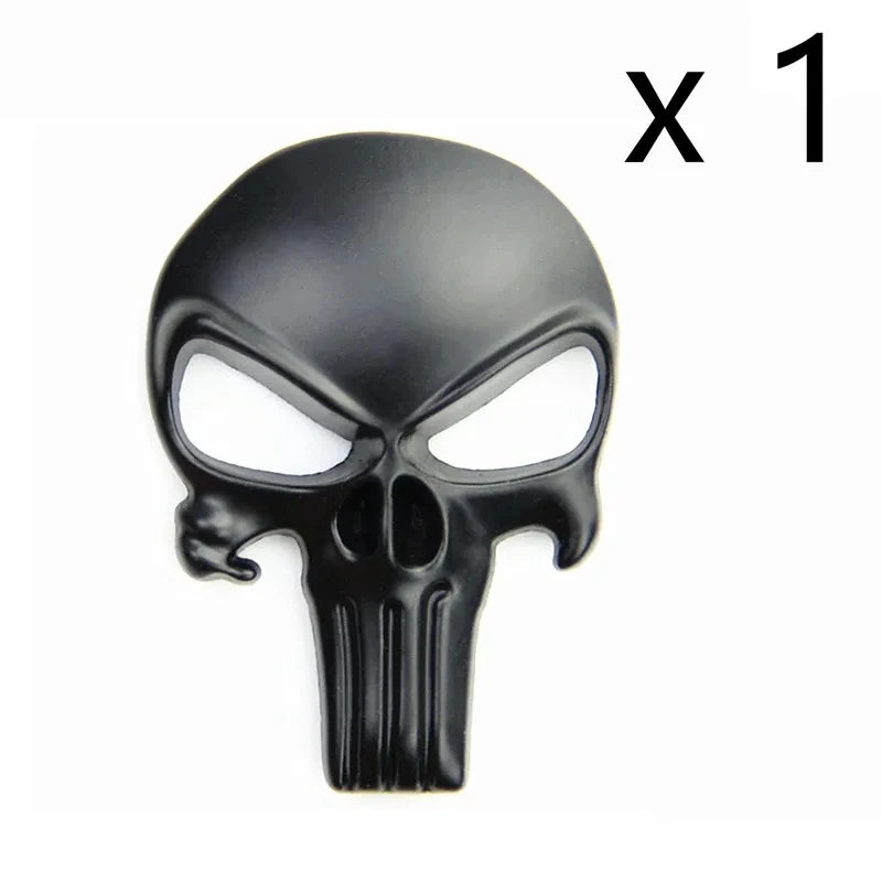 New Skull Metal Sticker for AR15 AR10 AK47 M4 M16 1911 USP M92 Glock G17 19 22 43x Airsoft Rifle Pistol Gun Hunting Accessories