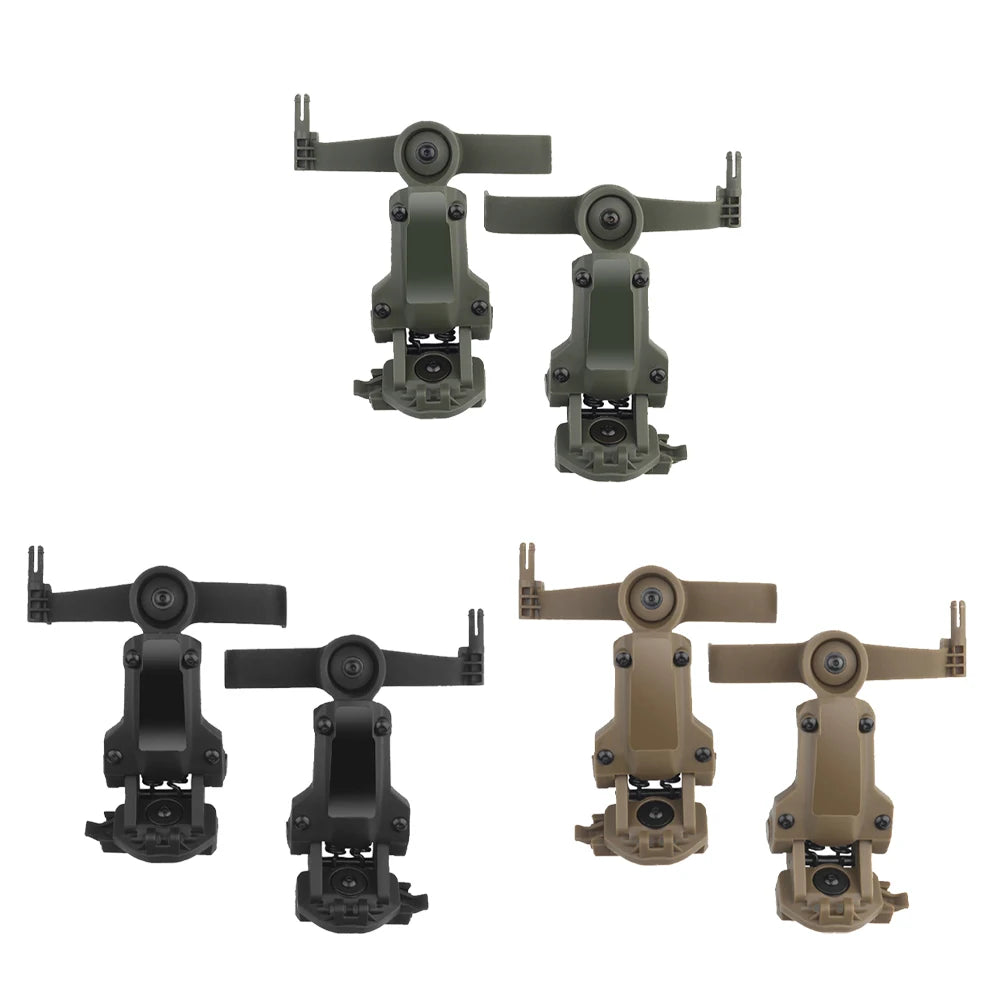 Helmet Rail Adapter For PELTOR ComTac 2&3 Airsoft Shooting Accessories Headset Mount Fit Ops Core ARC Team Wendy MLOK Rail