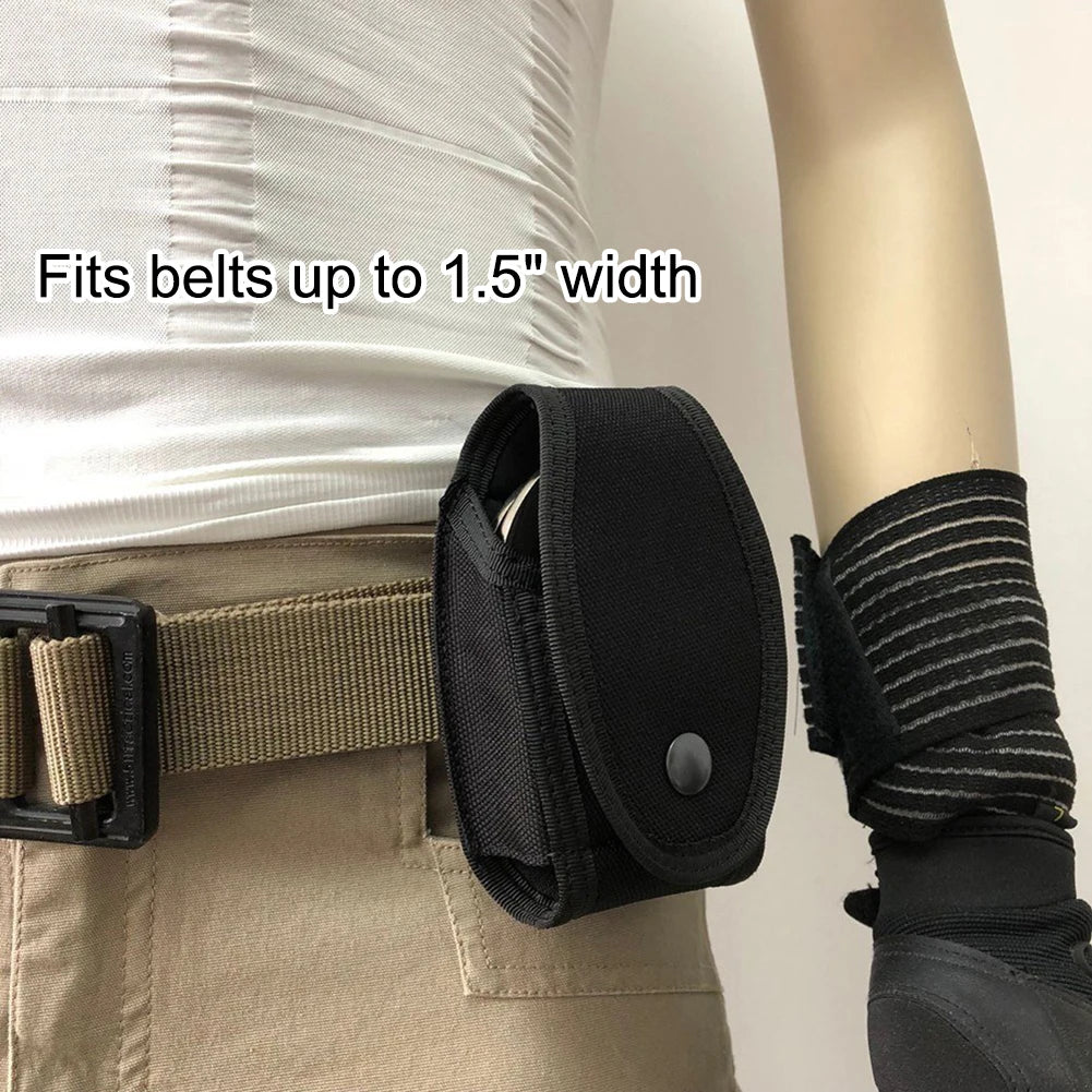 Tactical Molle Handcuff Case Holder Pouch Small Outdoor Hunting Accessories Waist Bag Airsoft Handcuffs Holster Nylon