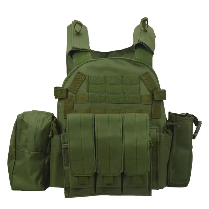 6094 Military Tactical Vest Body Armor Combat Army CS Gear Hunting Plate Carrier Airsoft Accessories Wargame Pouch Molle Vest