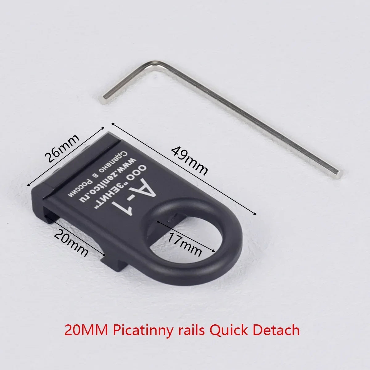 Tactical RSA GBB Buckle QD Swivel Sling Mlok Scope Mount Attachment Adapter Pictinny Rail Hunting Airsoft Rifle Accessories