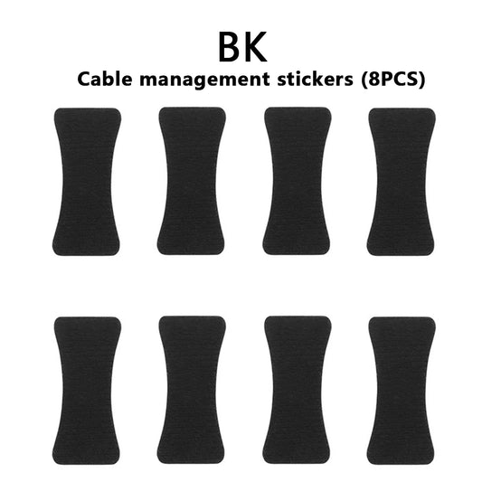 Tactical 8PCS Helmet Cable Management Kits NVG Comms Wires Cord Collected Organizer Hook&Loop Straps Hunting Airsoft Accessories
