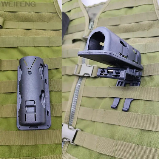 Tactical Baton Pouch Holster 360 Degree Rotatable Molle Belt Clip Police Baton Pouch Bag Airsoft Hunting Accessories